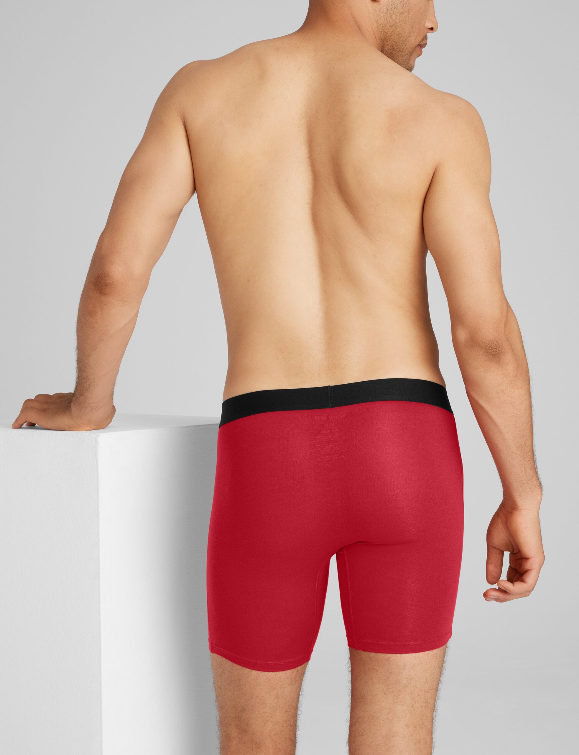 Cool Cotton Mid-Length Boxer Brief 6" - Image 3