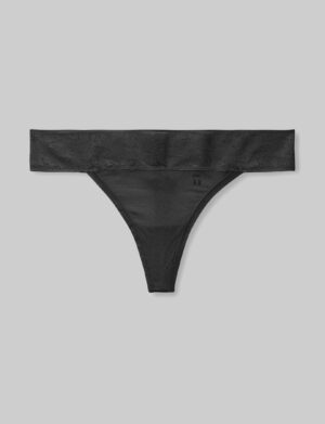 Women's Second Skin Thong, Lace Waist