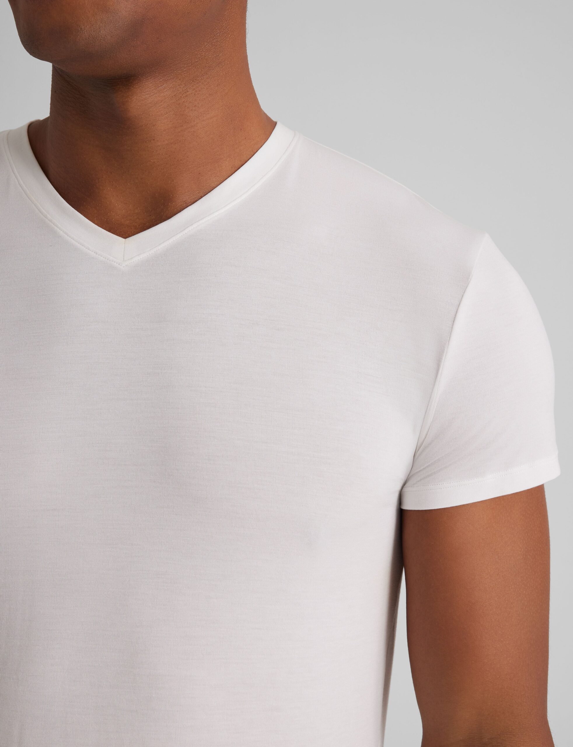 Second Skin High V-Neck Modern Fit Undershirt (6-Pack) - Image 4