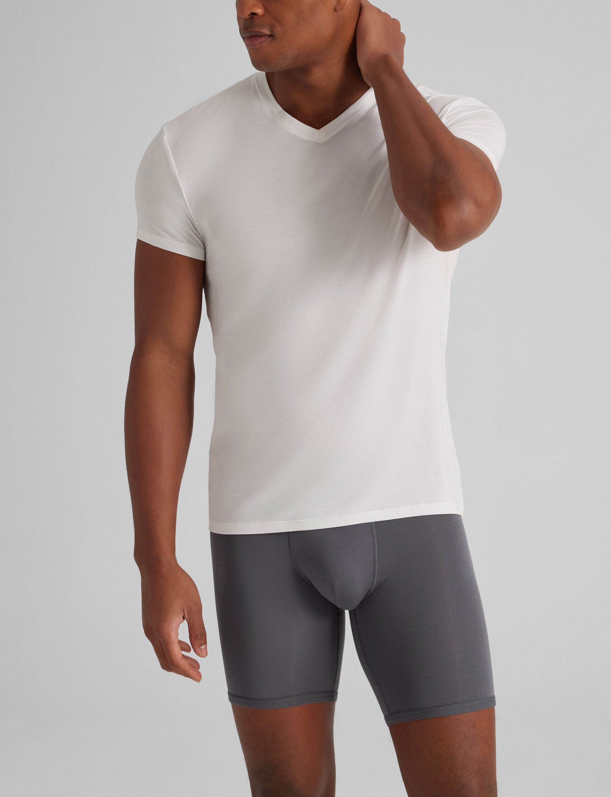 Second Skin High V-Neck Modern Fit Undershirt (6-Pack) - Image 2