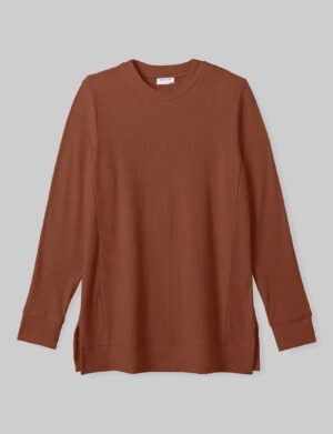 Women's Zen Ribbed Long Sleeve Crew Neck