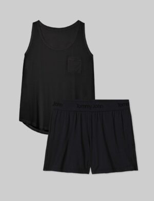 Women's Second Skin Sleep Pocket Tank & Short Set