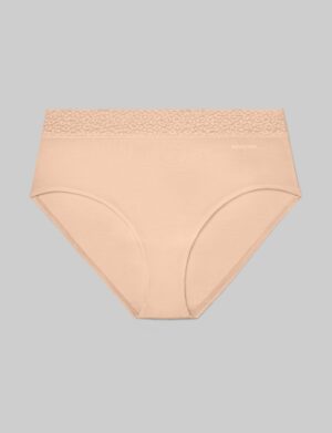 Women's Second Skin High Rise Brief, Lace Waist