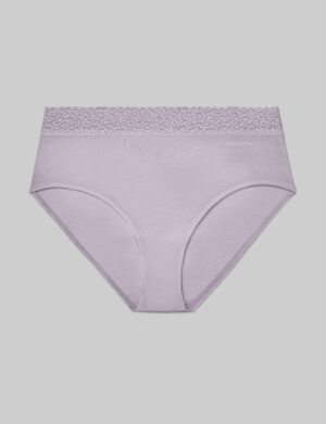 Women's Second Skin High Rise Brief, Lace Waist