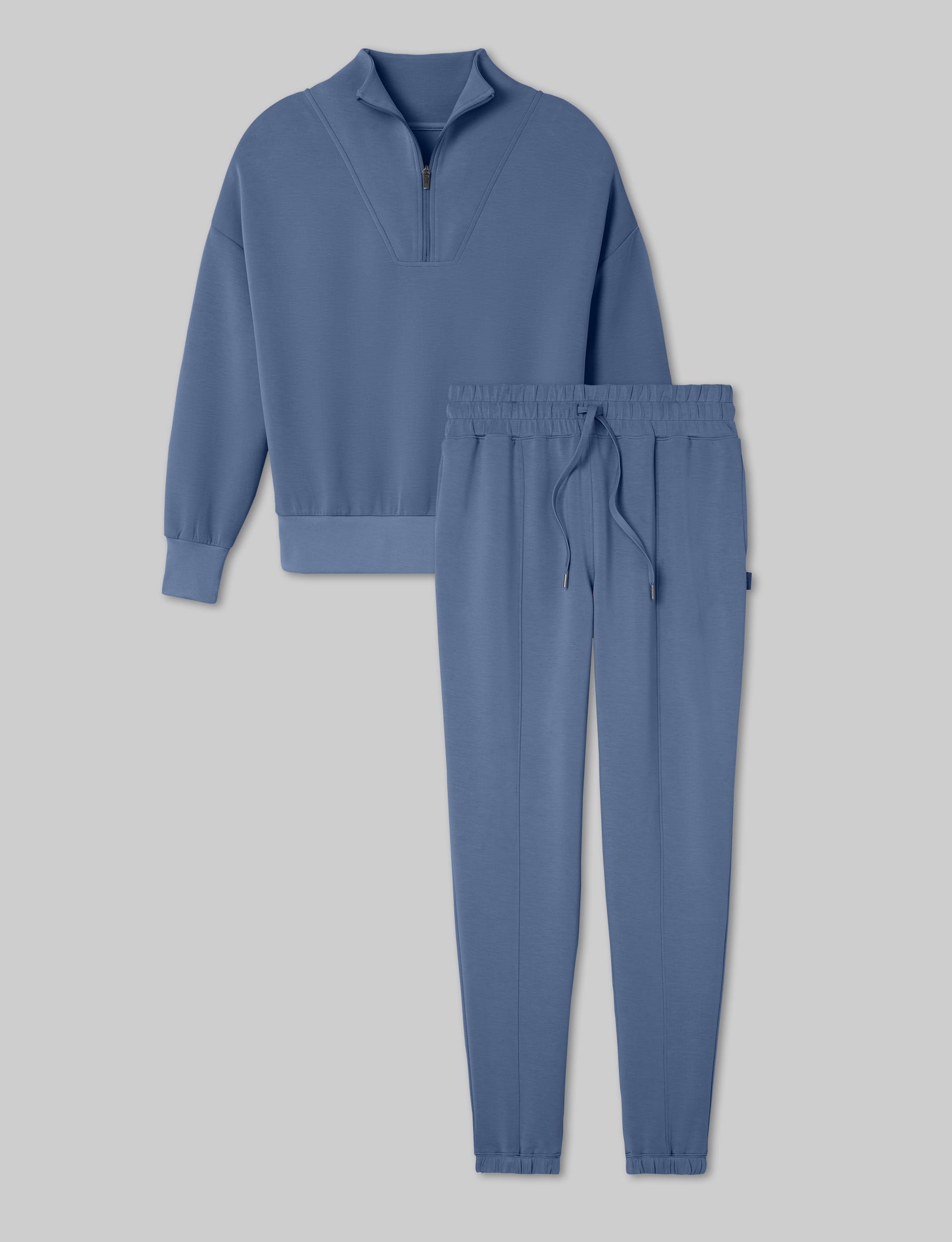 Women's Luxe Traveler Knit Quarter Zip & Jogger Set